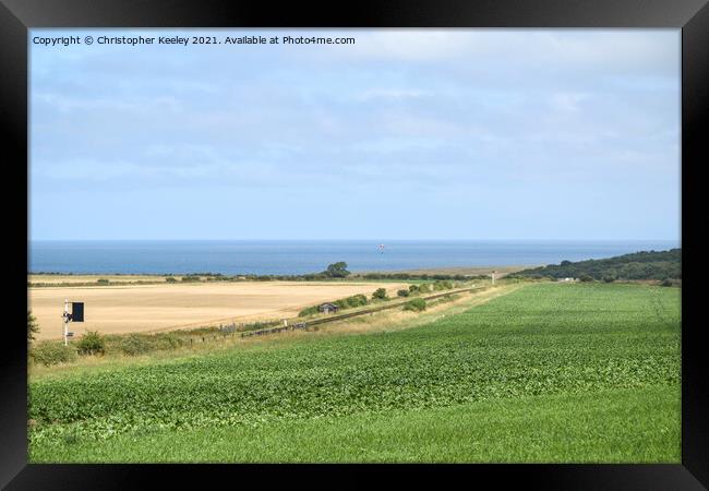 Summer day on the North Norfolk coast Framed Print by Christopher Keeley