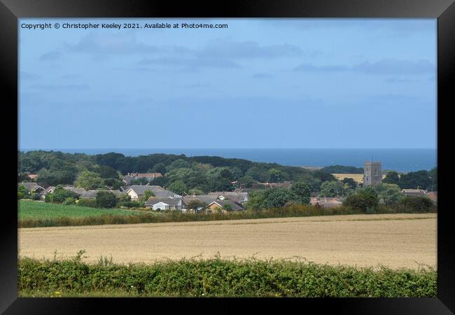 North Norfolk coast summer scene Framed Print by Christopher Keeley