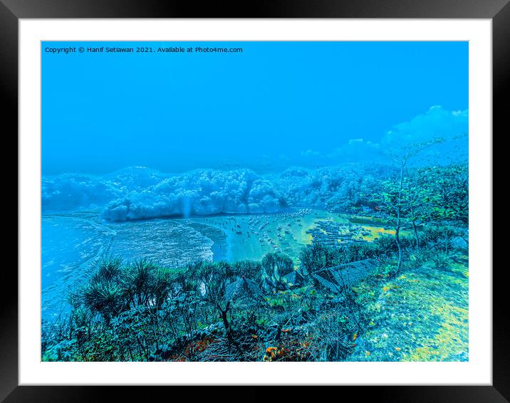 Lagoon beach Baron on Java Island in Indonesia. Framed Mounted Print by Hanif Setiawan