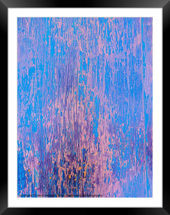 Pastel blue pink abstract digital painting art  Framed Mounted Print by Hanif Setiawan