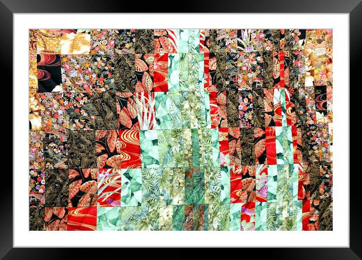 Cotton quilts abstract. Framed Mounted Print by Dr.Oscar williams: PHD