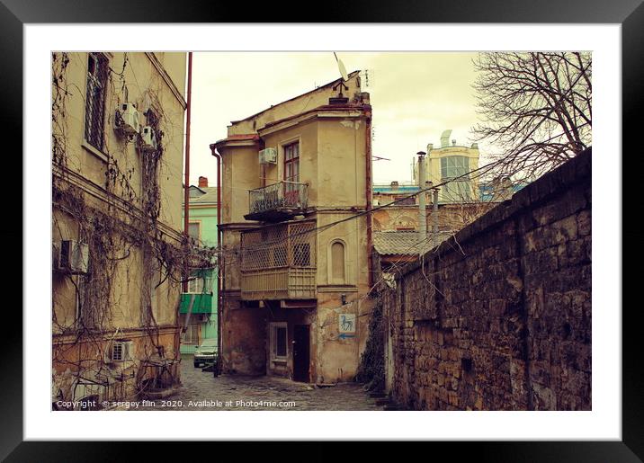 Old house. Framed Mounted Print by sergey filin