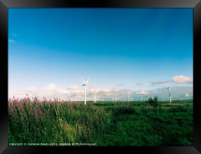 Windfarms in Scotland  Framed Print by Paddy 