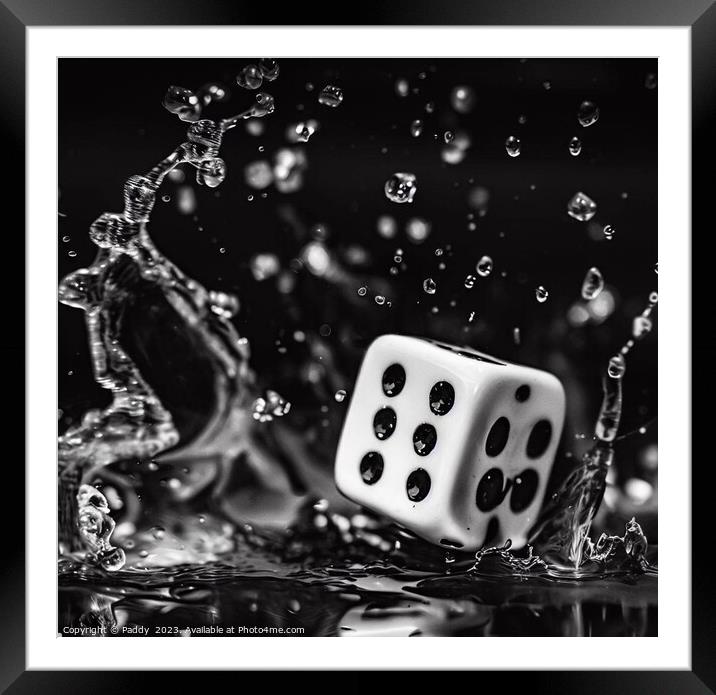 Roll the dice  Framed Mounted Print by Paddy 