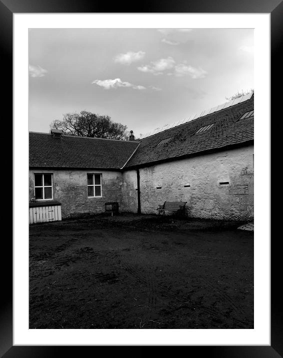 the Farmer Cottage Framed Mounted Print by Paddy 