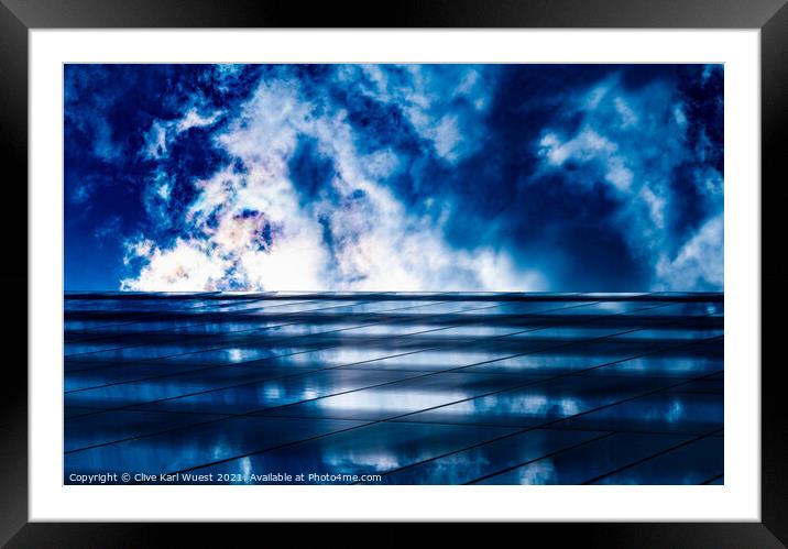 The Glass Sea Framed Mounted Print by Clive Karl Wuest