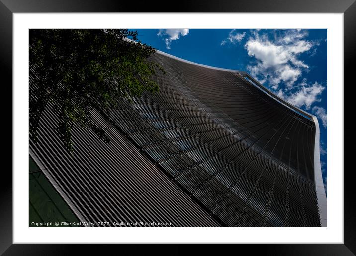 The Walkie Talkie Building, London  Framed Mounted Print by Clive Karl Wuest