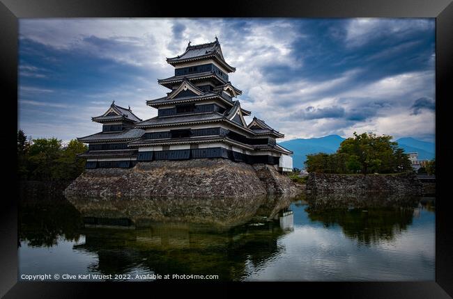Matsumoto Castle  Framed Print by Clive Karl Wuest