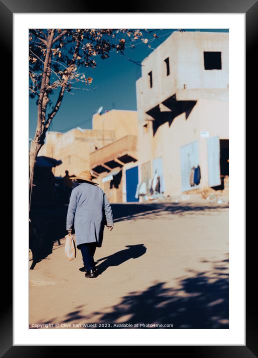 Moroccan Village Life Framed Mounted Print by Clive Karl Wuest