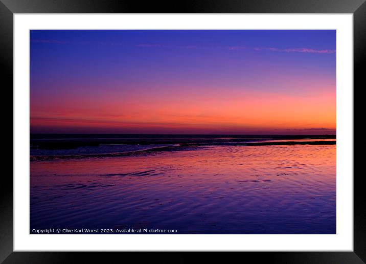 Surreal Sunset  Framed Mounted Print by Clive Karl Wuest