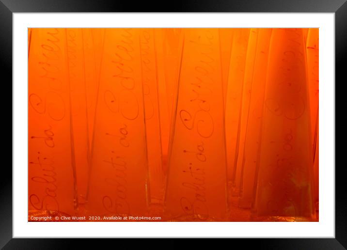Sorrento Orange  Framed Mounted Print by Clive Karl Wuest
