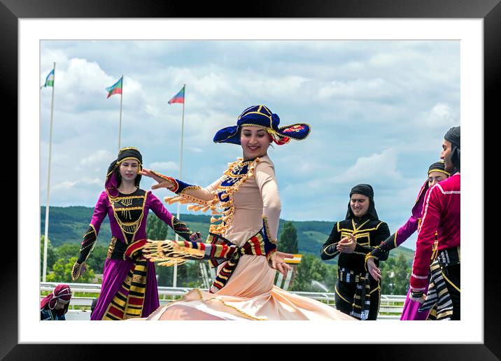 Highland Dance in Pyatighorsk city. Framed Mounted Print by Mikhail Pogosov