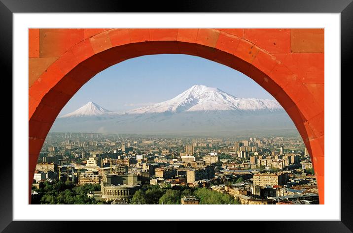 Legendary Mount Ararat. Framed Mounted Print by Mikhail Pogosov