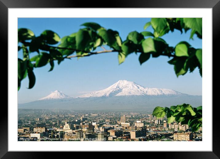 Mountain Ararat. Framed Mounted Print by Mikhail Pogosov