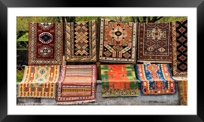 Ancient Armenian carpets pattern. Framed Mounted Print by Mikhail Pogosov