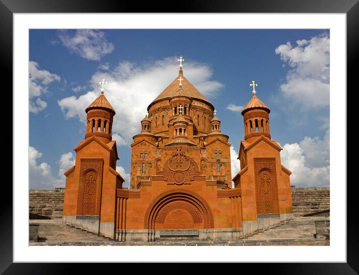 Armenian church. Framed Mounted Print by Mikhail Pogosov
