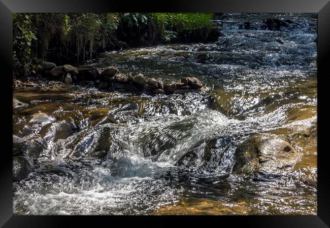 Cold Mountain River. Framed Print by Mikhail Pogosov