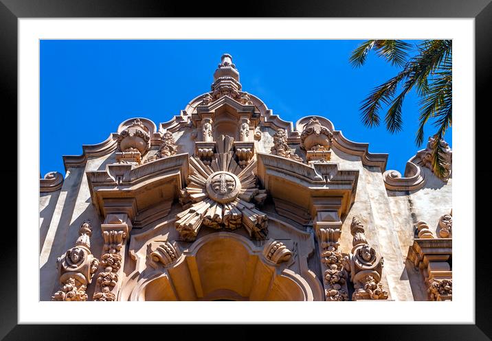 A View of Structure Casa del Prado in SanDiego. Framed Mounted Print by Mikhail Pogosov
