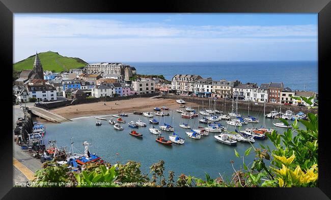 Ilfracombe Harbour Framed Print by claire chown