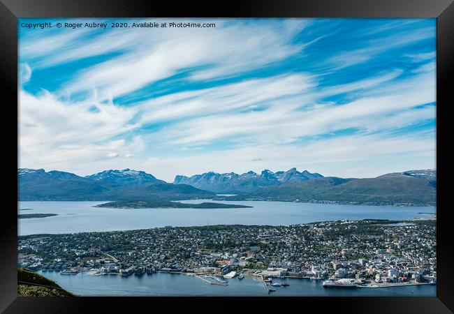 Tromsø, northern Norway Framed Print by Roger Aubrey