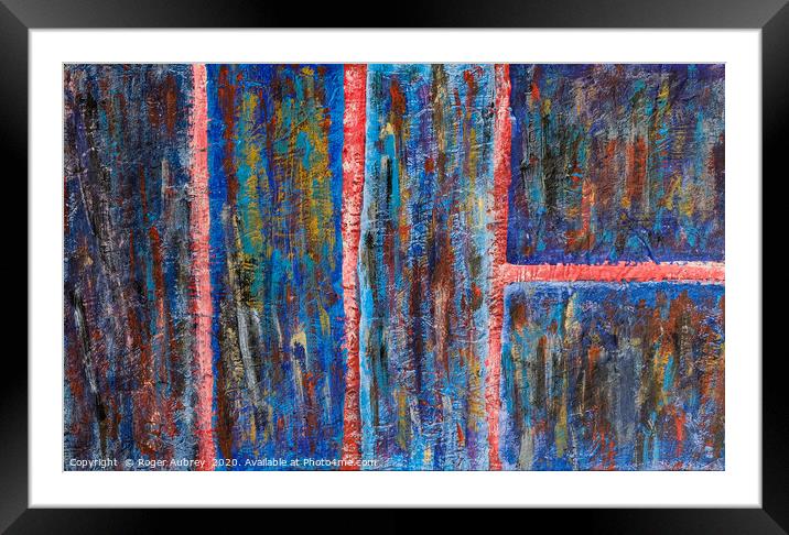 Abstract Number One Framed Mounted Print by Roger Aubrey