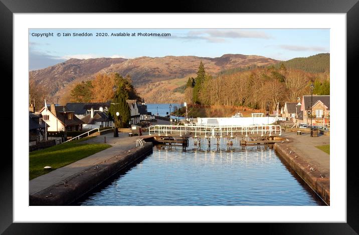 Caledonian Canal, Fort Augustus Framed Mounted Print by Iain Sneddon