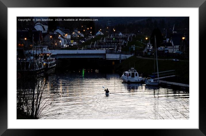 Heading Home, Fort Augustus Framed Mounted Print by Iain Sneddon