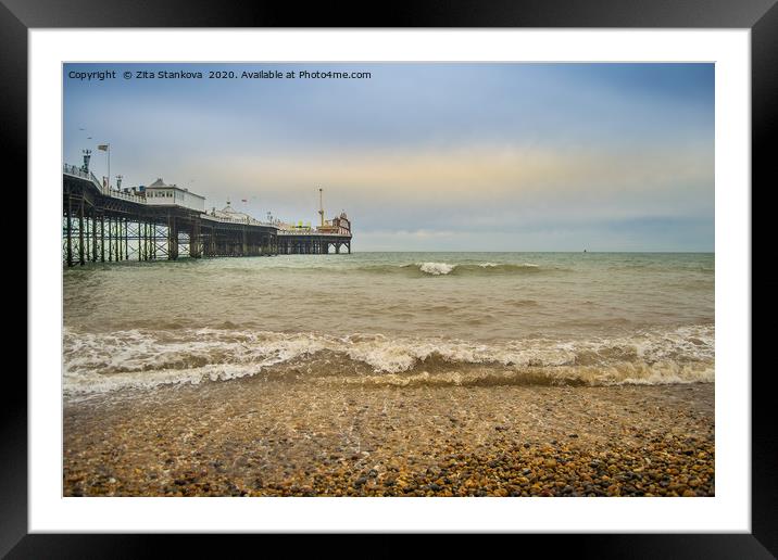 Brighton pier Framed Mounted Print by Zita Stanko