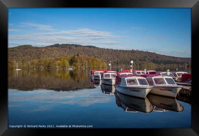 Cruising on the Lake Windemere Framed Print by Richard Perks