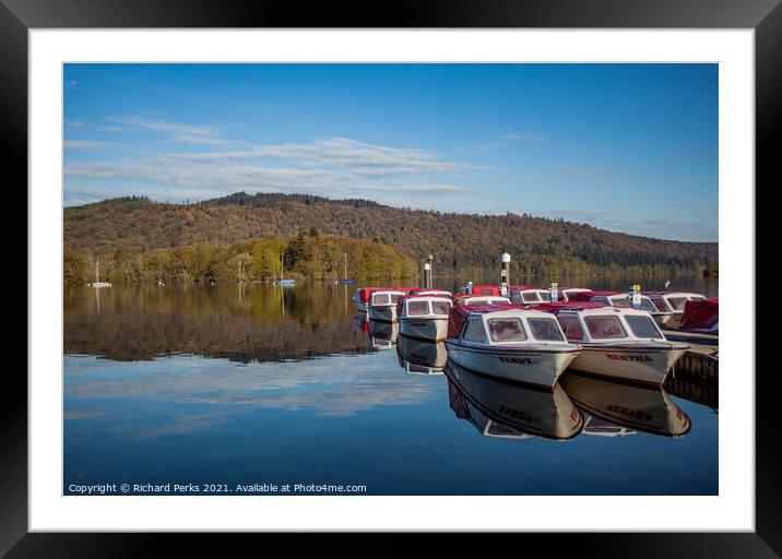 Cruising on the Lake Windemere Framed Mounted Print by Richard Perks