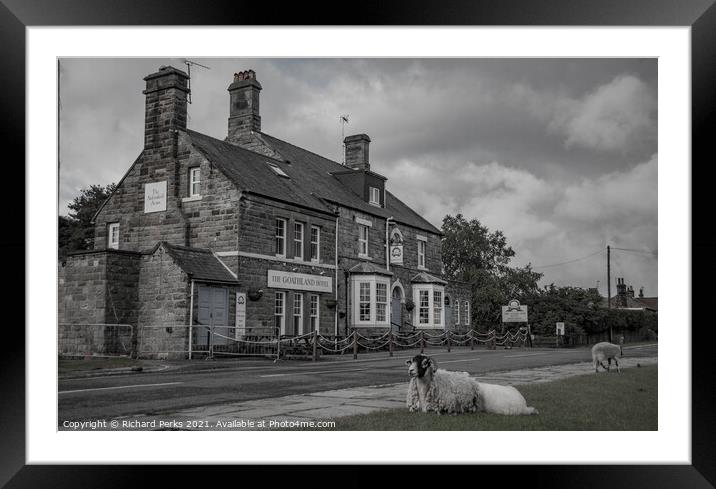 Aidensfield Arms with complimentary Ram Framed Mounted Print by Richard Perks