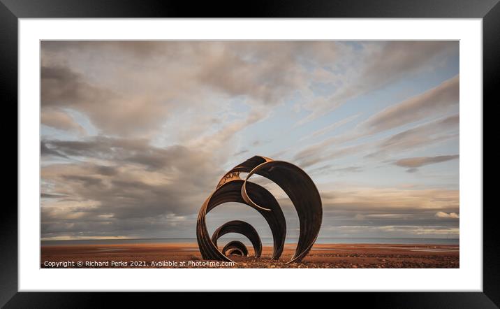 Mary`s shell in the sand Framed Mounted Print by Richard Perks