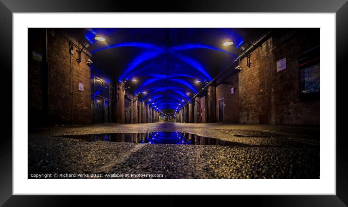 Leeds City Dark Arches after the storm Framed Mounted Print by Richard Perks