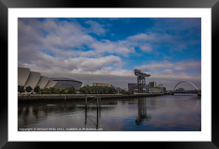 River Clyde Reflections Framed Mounted Print by Richard Perks
