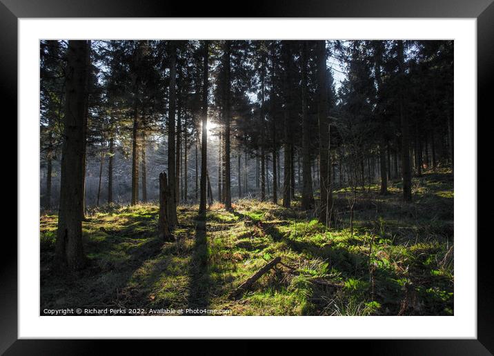 Early morning Shadows Framed Mounted Print by Richard Perks