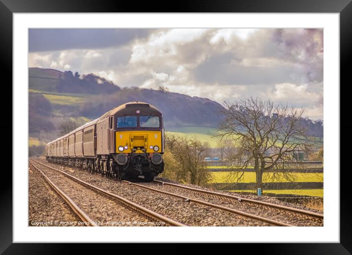 West Coast Railways in the Yorkshire Dales Framed Mounted Print by Richard Perks