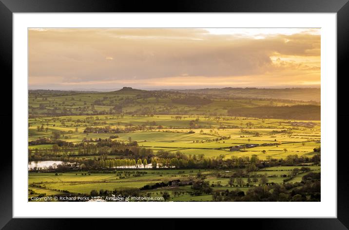 Wharfe Valley from Otley to Harrogate Framed Mounted Print by Richard Perks