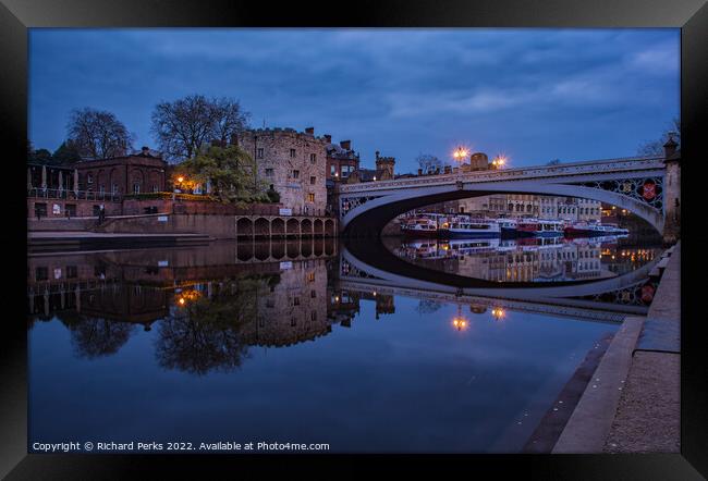 Captivating Reflections of York Framed Print by Richard Perks