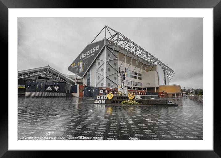 Leeds United stadium Framed Mounted Print by Richard Perks