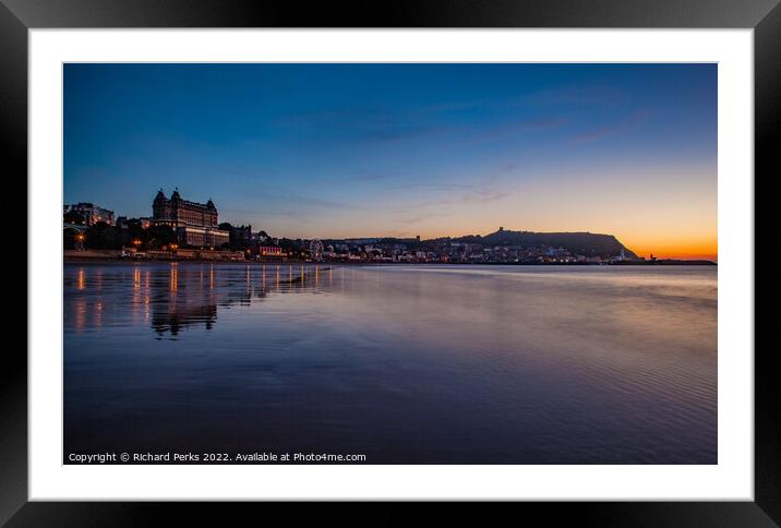 Grand Hotel Reflections - Scarborough Beach Framed Mounted Print by Richard Perks