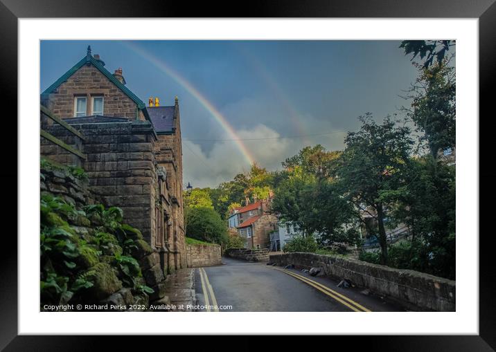 Yorkshire Rainbows Framed Mounted Print by Richard Perks