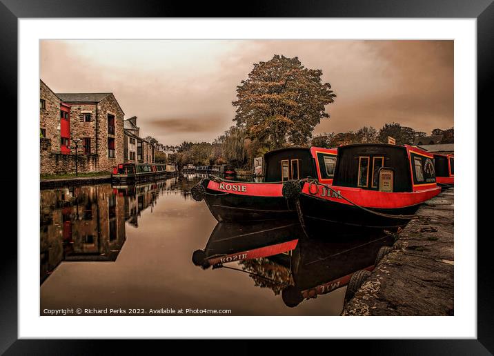 Rosie and Jim in Reflection Framed Mounted Print by Richard Perks