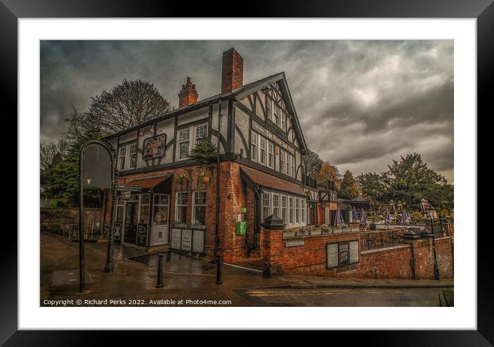 Worlds End Pub, Knaresborough (HDR) Framed Mounted Print by Richard Perks