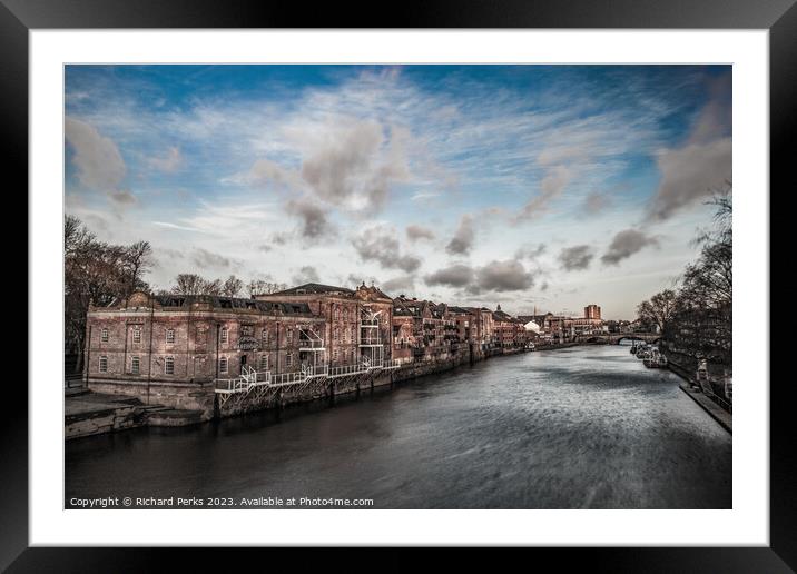 The Bonding Warehouse, On the Ouse Framed Mounted Print by Richard Perks