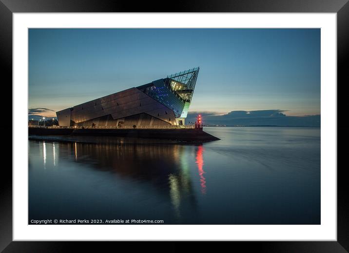 Blue Hour at Hull Dock Framed Mounted Print by Richard Perks
