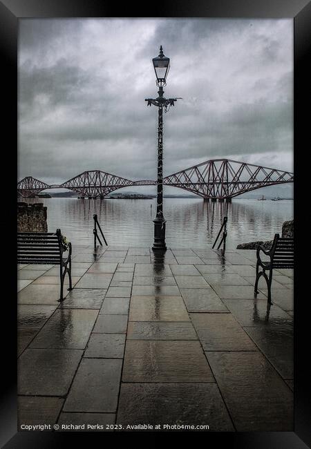 Stormy Weather on the Forth Framed Print by Richard Perks