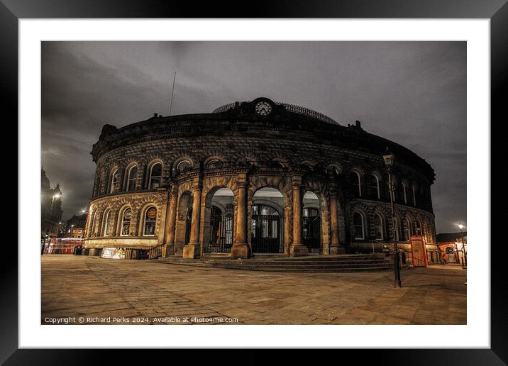 Leeds Corn Exchange Framed Mounted Print by Richard Perks