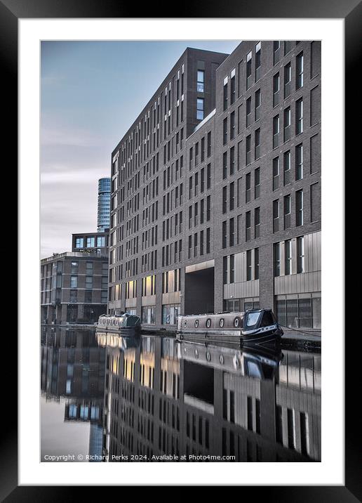 Leeds City Sunrise  Framed Mounted Print by Richard Perks