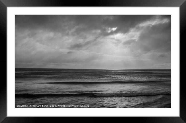 Sea Swell Framed Mounted Print by Richard Perks