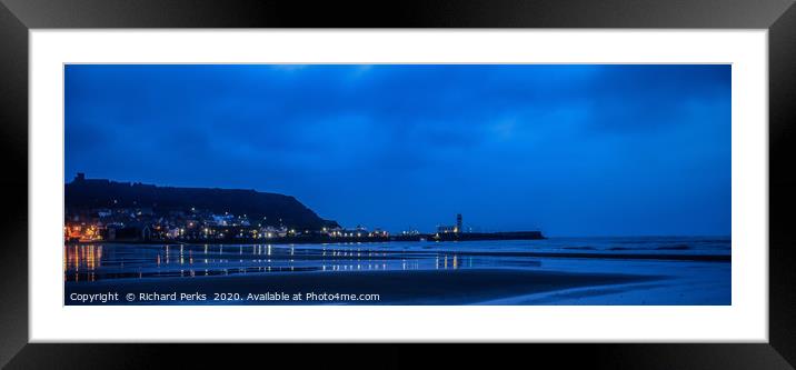 Harbour Lights Framed Mounted Print by Richard Perks